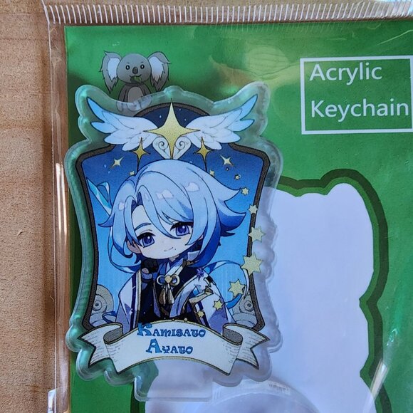 Fan Art Genshin Impact Acrylic Stand Set Of‎ 5  Xingqiu Zhongli Kaedehara Kazuha - Picture 9 of 11